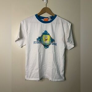 Vintage Y2K 2003 SpongeBob It’s Cool To Be Square T Shirt Size Youth Kids S